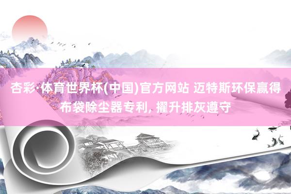 杏彩·体育世界杯(中国)官方网站 迈特斯环保赢得布袋除尘器专