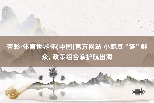 杏彩·体育世界杯(中国)官方网站 小豌豆“链”群众， 政策组合拳护航出海