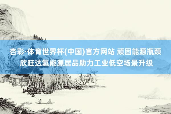 杏彩·体育世界杯(中国)官方网站 顽固能源瓶颈 欣旺达氢能源居品助力工业低空场景升级