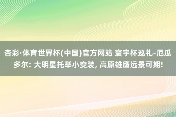 杏彩·体育世界杯(中国)官方网站 寰宇杯巡礼-厄瓜多尔: 大明星托举小变装， 高原雄鹰远景可期!